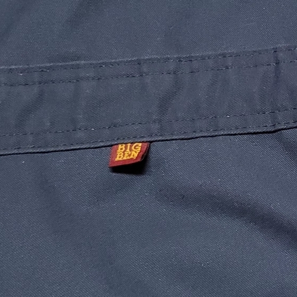 Vintage Wrangler Big Ben Navy Red Quilted Insulated Coveralls USA Made Medium - Picture 15 of 16